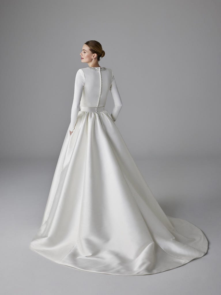 pronovias RONAN | Vestido de novia princesa con cuello caja | Pronovias Oferta especial de fábrica