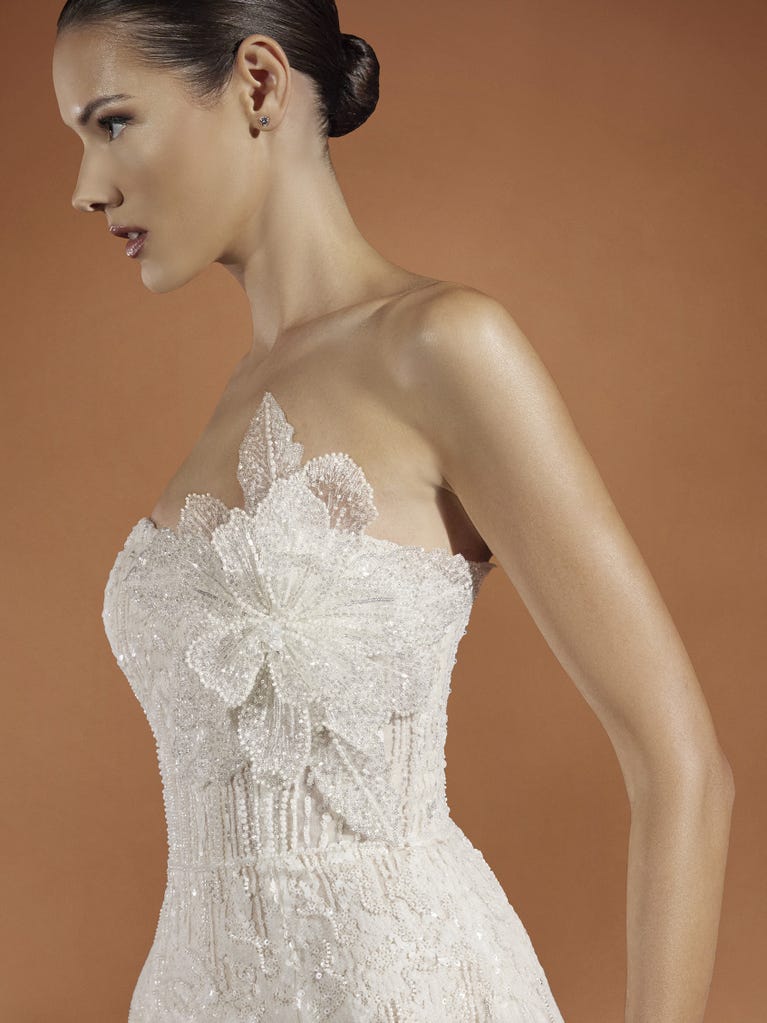pronovias VANNIE | Vestido de novia con palabra de honor | Pronovias Limitado a 3 días