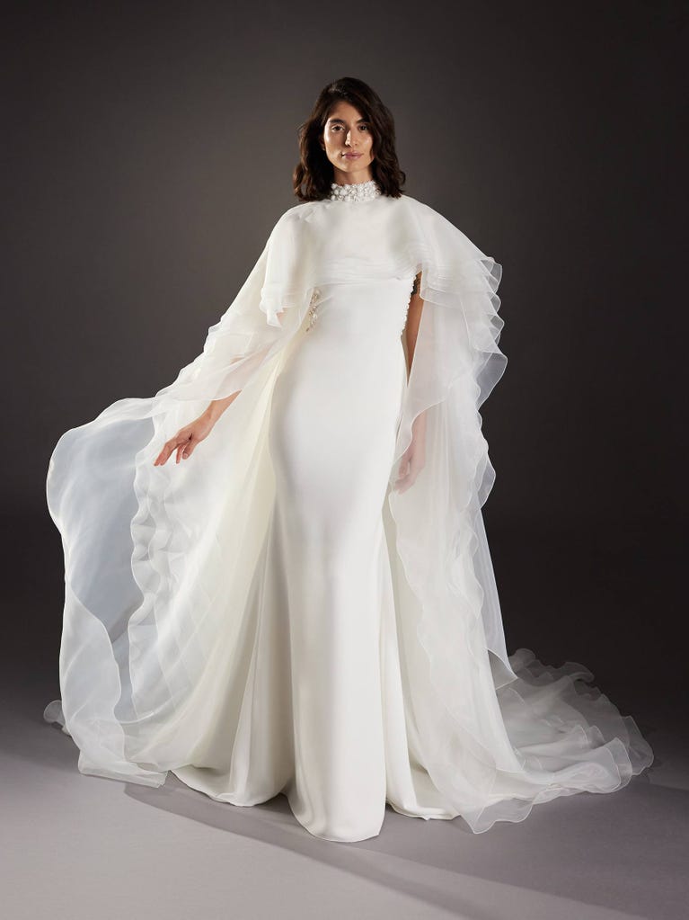 pronovias FONT | Vestido de novia sirena con cuello halter | Pronovias Ofertas especiales