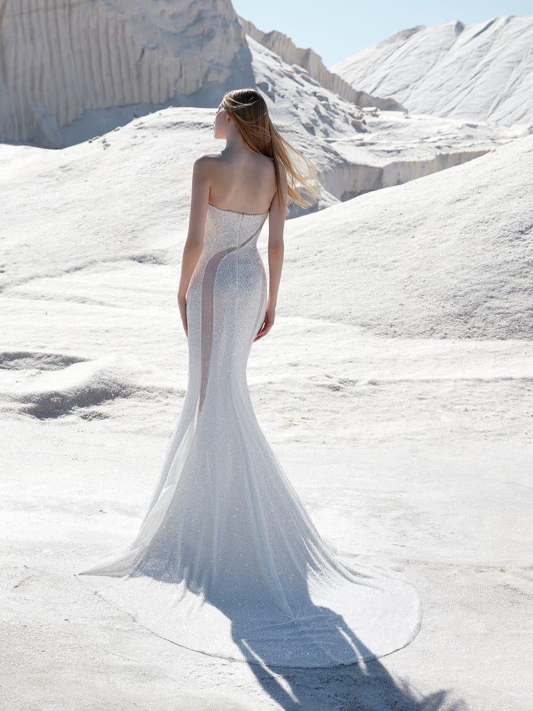 pronovias SKYLIGHT | Vestido de novia recto con palabra de honor | Pronovias Rebajas baratas