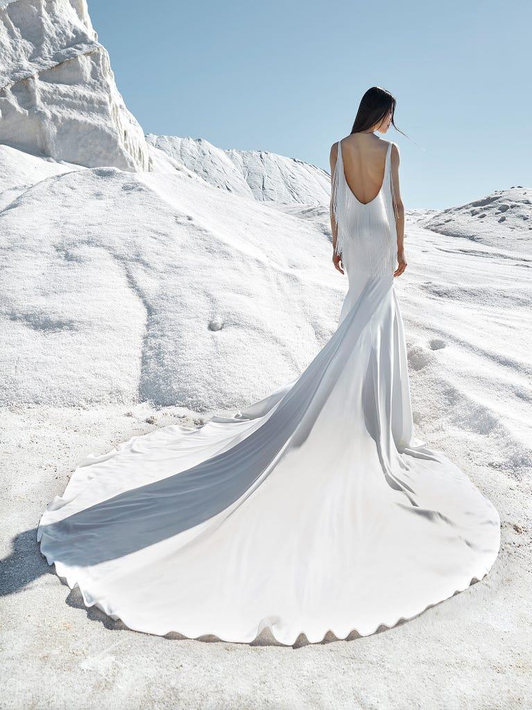pronovias SUNRAY | Vestido de novia sirena drapeado | Pronovias Descuento