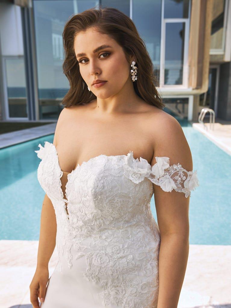 pronovias OCTAVIA | Vestido de novia sirena con escote corazón | Pronovias Devoluciones gratuitas