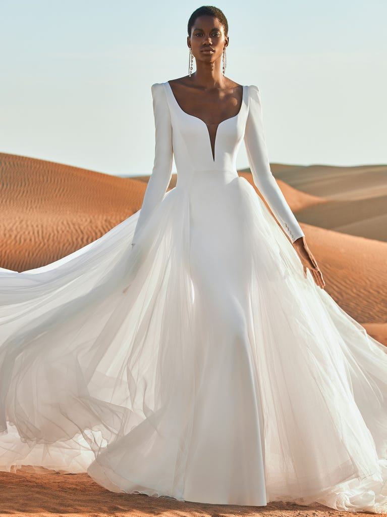 pronovias ANTELOPE | Vestido de novia sirena con escote corazón | PRONOVIAS Rebajas de fábrica
