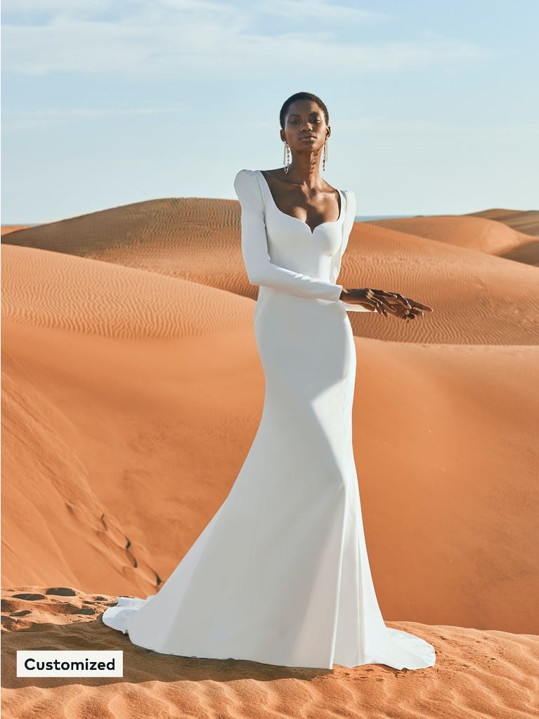 pronovias ANTELOPE | Vestido de novia sirena con escote corazón | PRONOVIAS Rebajas de fábrica