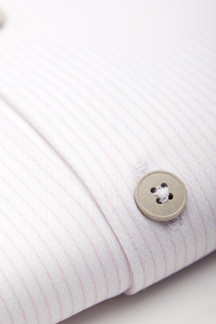 sepiia Camisa de vestir hombre mil rayas rosas regular Tienda de fábrica