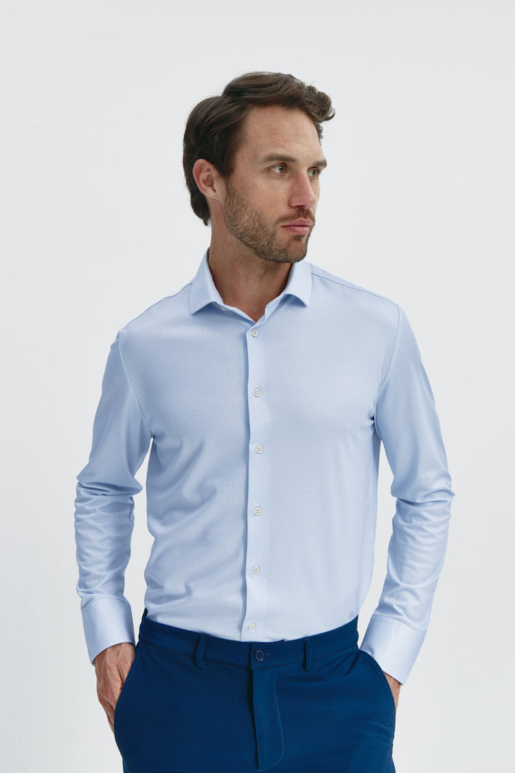 sepiia Camisa de vestir hombre motivo celeste regular Libre de impuestos