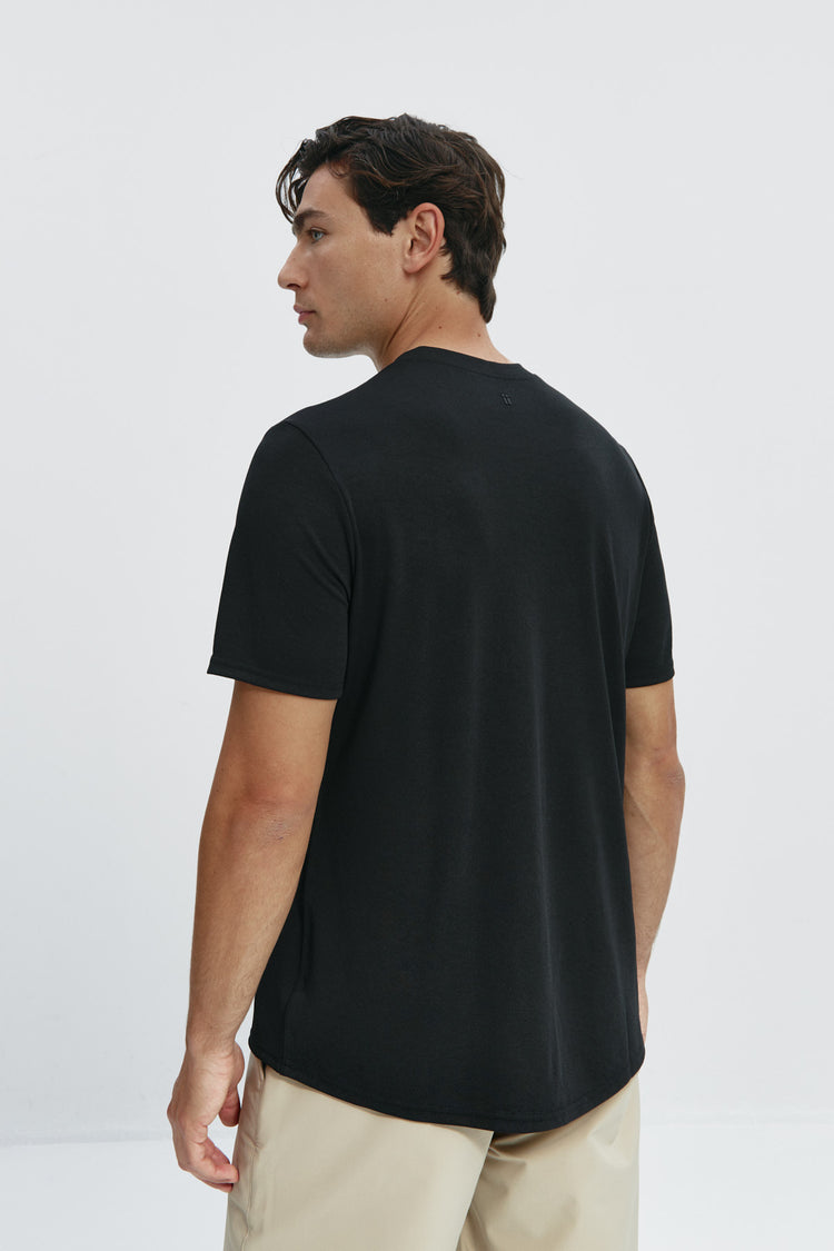 sepiia Camiseta hombre negra Outlet