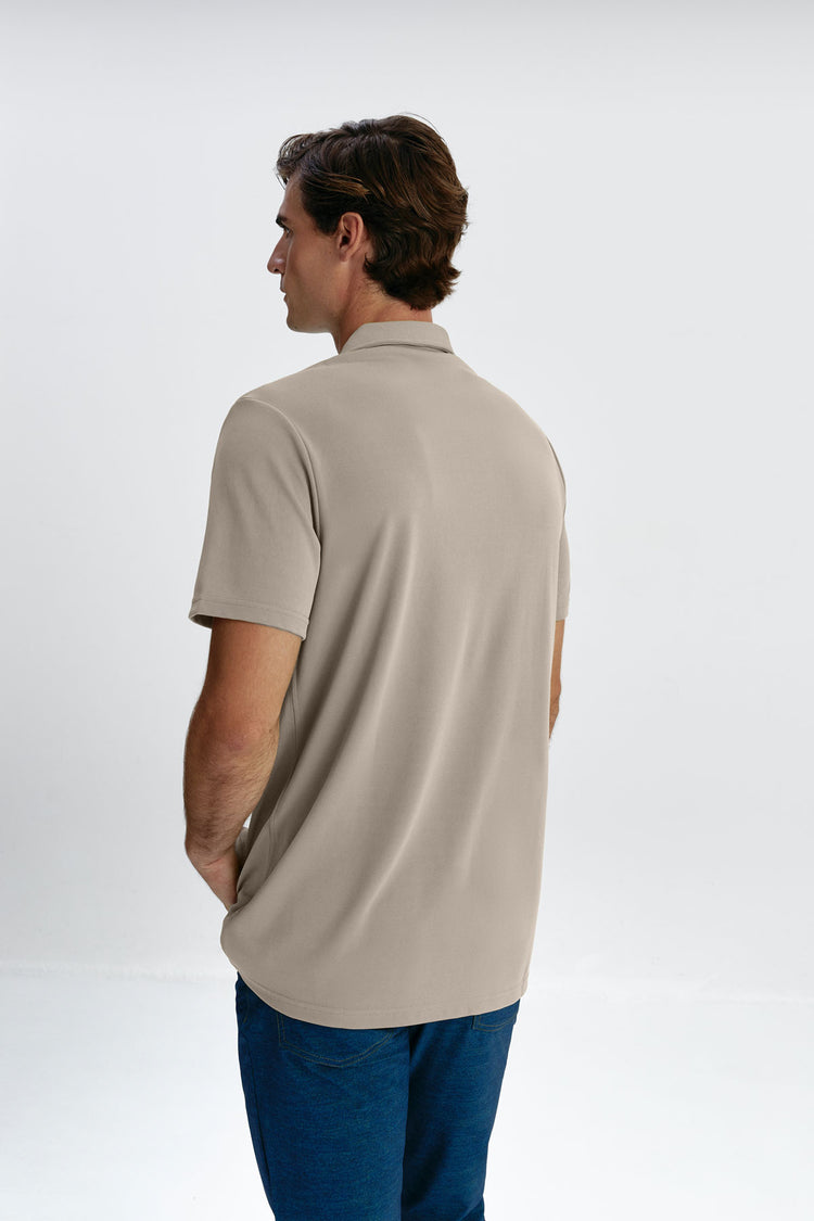 sepiia Polo manga corta hombre beige Los más vendidos