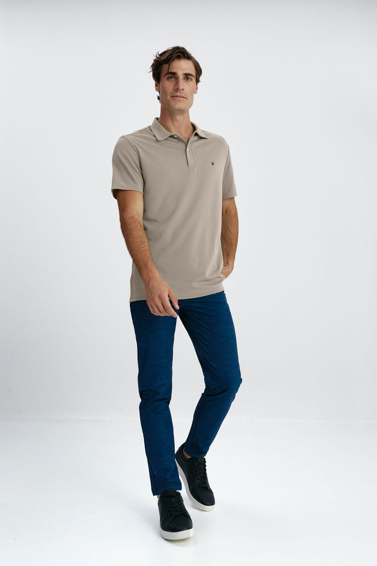 sepiia Polo manga corta hombre beige Los más vendidos
