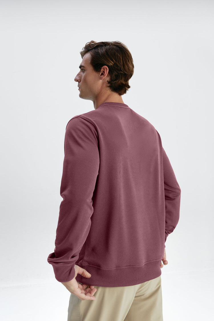sepiia Sudadera Unisex Pique Granate Oferta especial