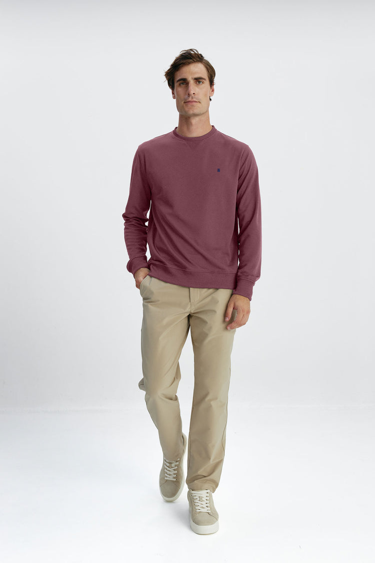 sepiia Sudadera Unisex Pique Granate Oferta especial