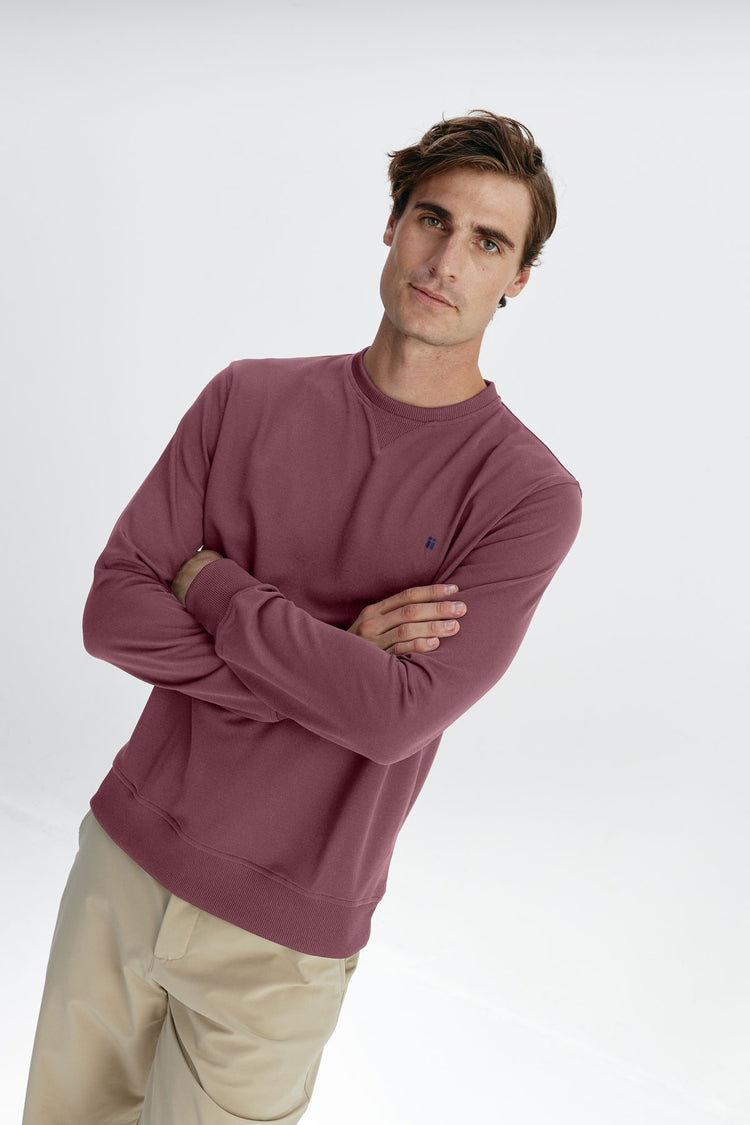 sepiia Sudadera Unisex Pique Granate Oferta especial