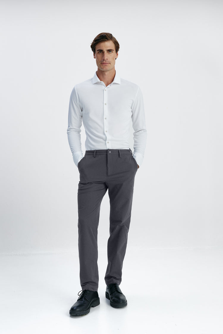 sepiia Pantalón de hombre Nova gris slim Promoción por tiempo limitado