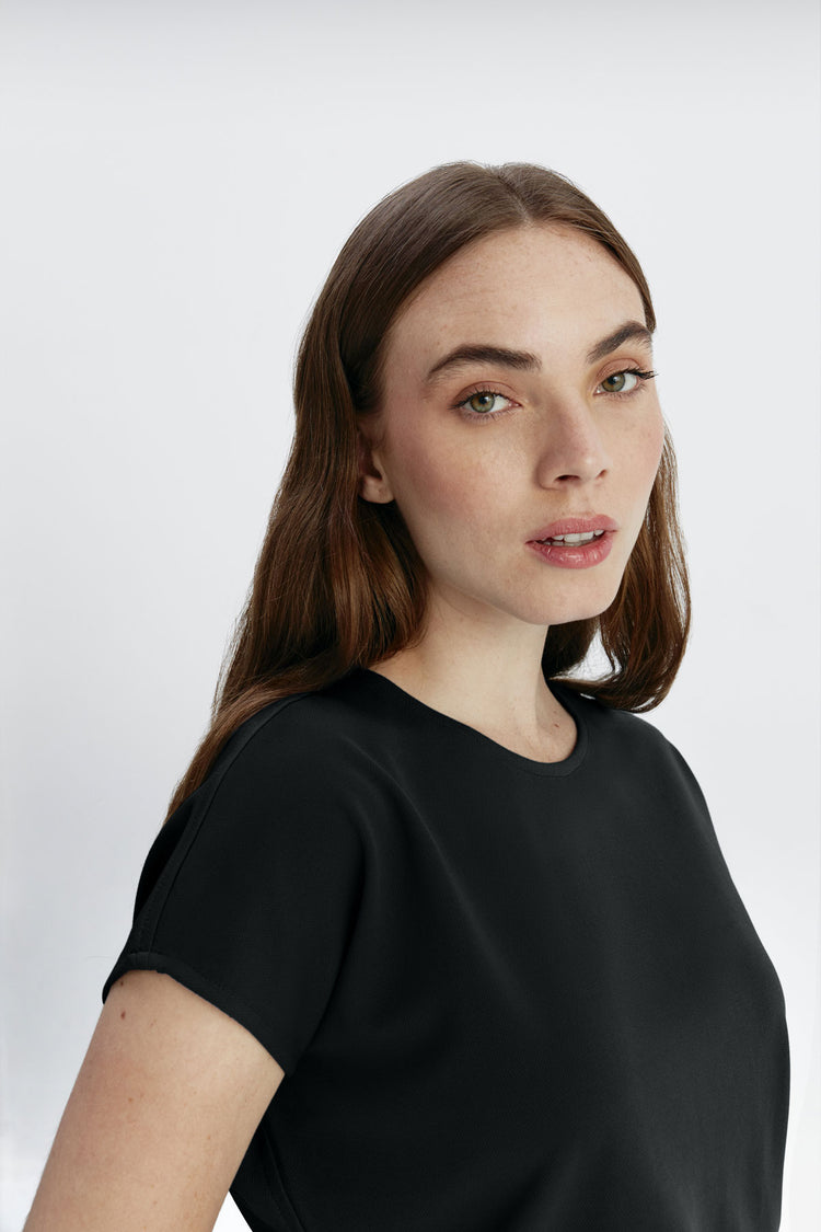 sepiia Camiseta mujer kimono mujer negra Descuentos del mes