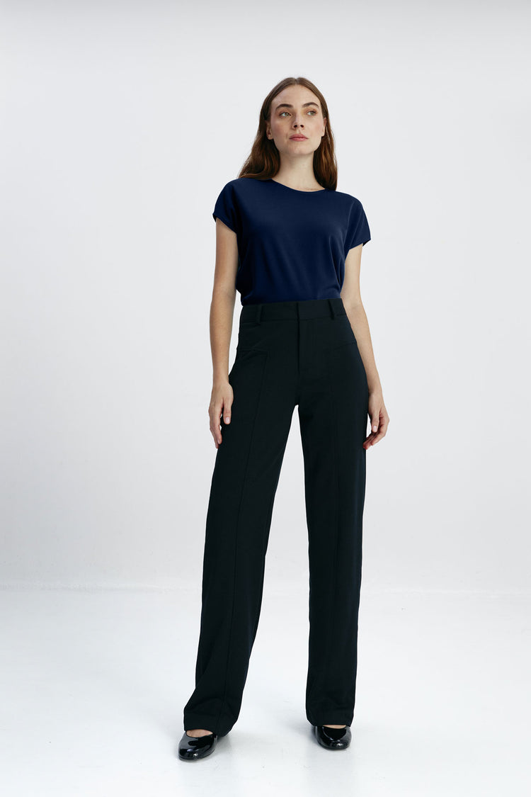 sepiia Camiseta mujer kimono mujer marino Oferta exclusiva
