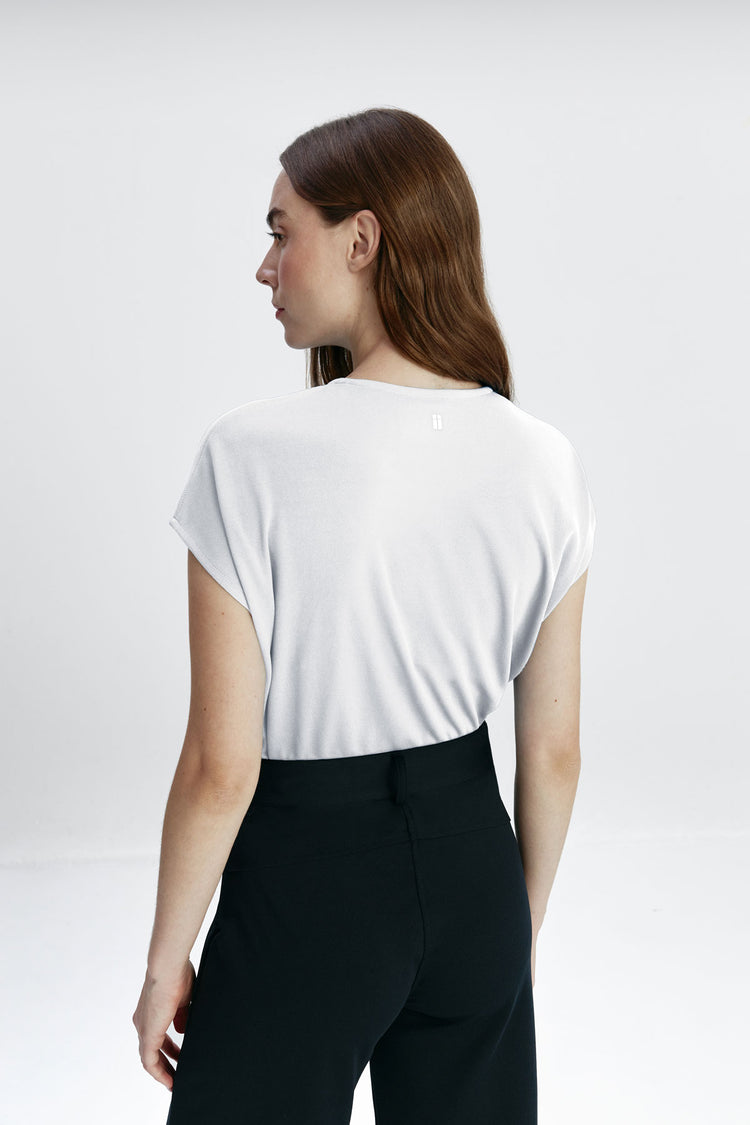 sepiia Camiseta mujer kimono mujer blanca Última moda