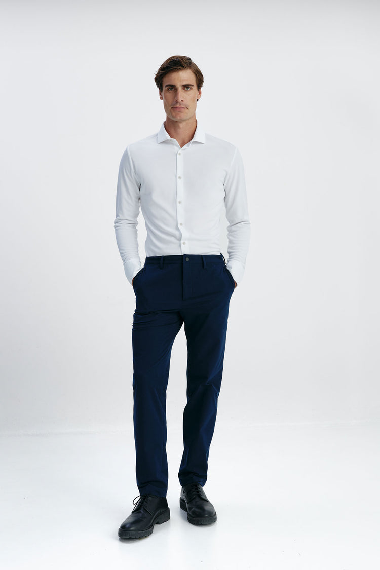 sepiia Camisa de vestir hombre blanca slim Grandes ahorros