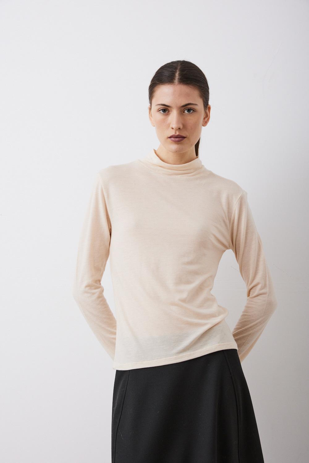 sita murt Camiseta básica cuello cisne Ofertas