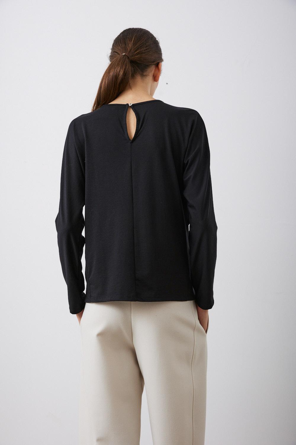 sita murt Blusa con frunces Venta caliente