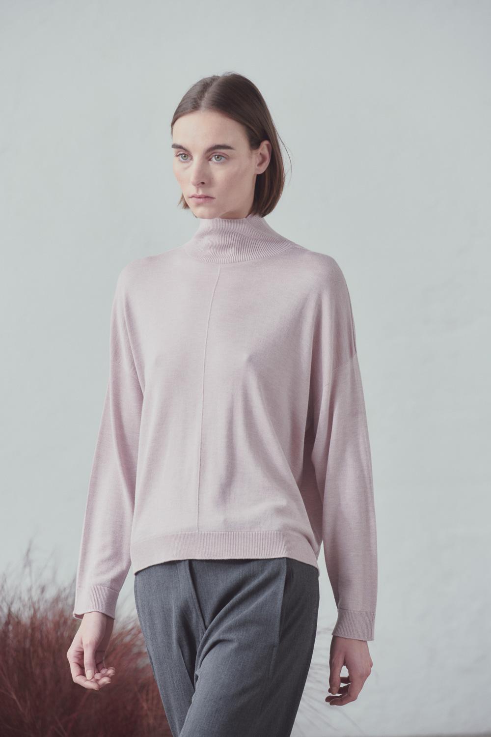 sita murt Jersey básico cuello cisne Ventas relámpago