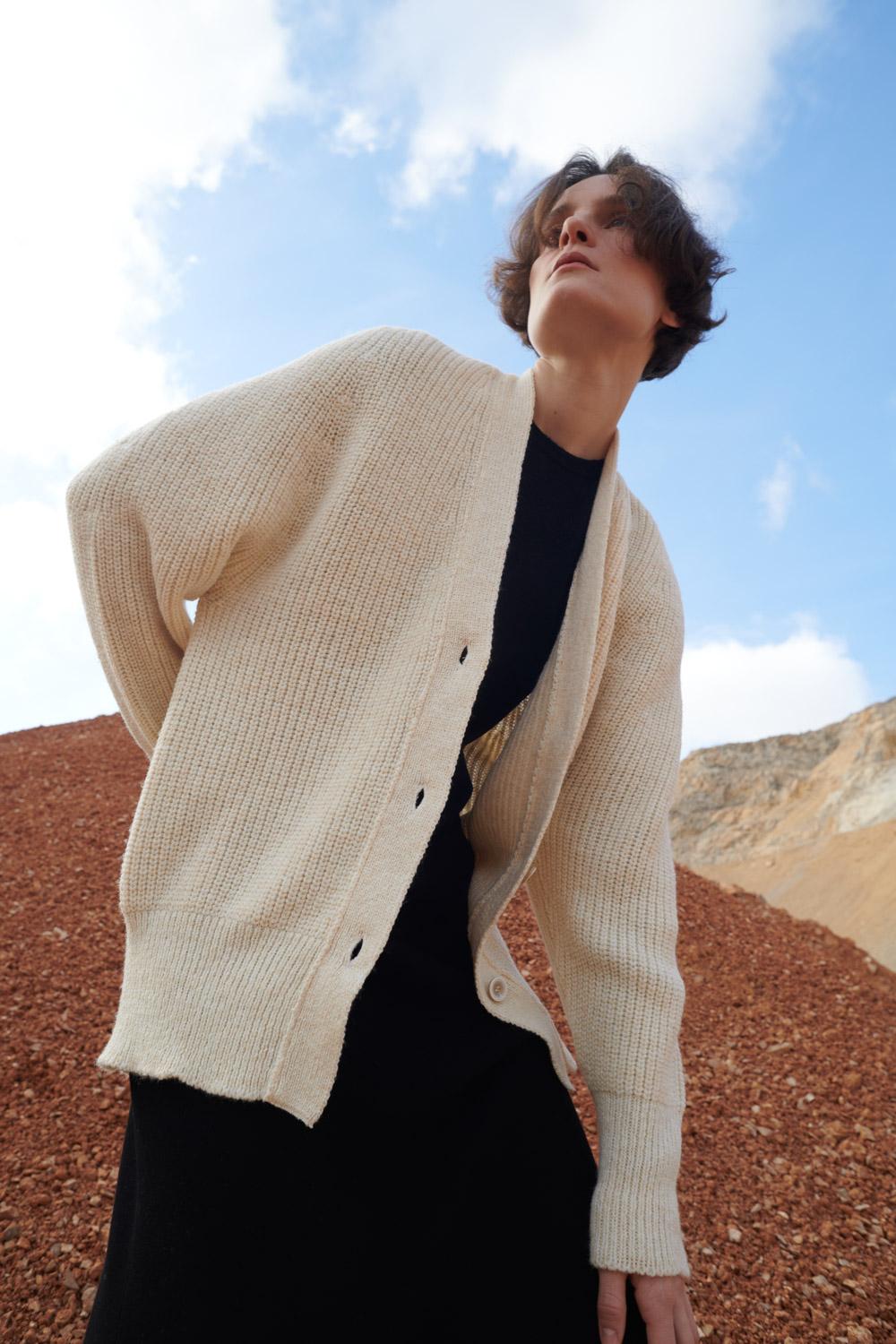sita murt Cardigan punto perlado En oferta