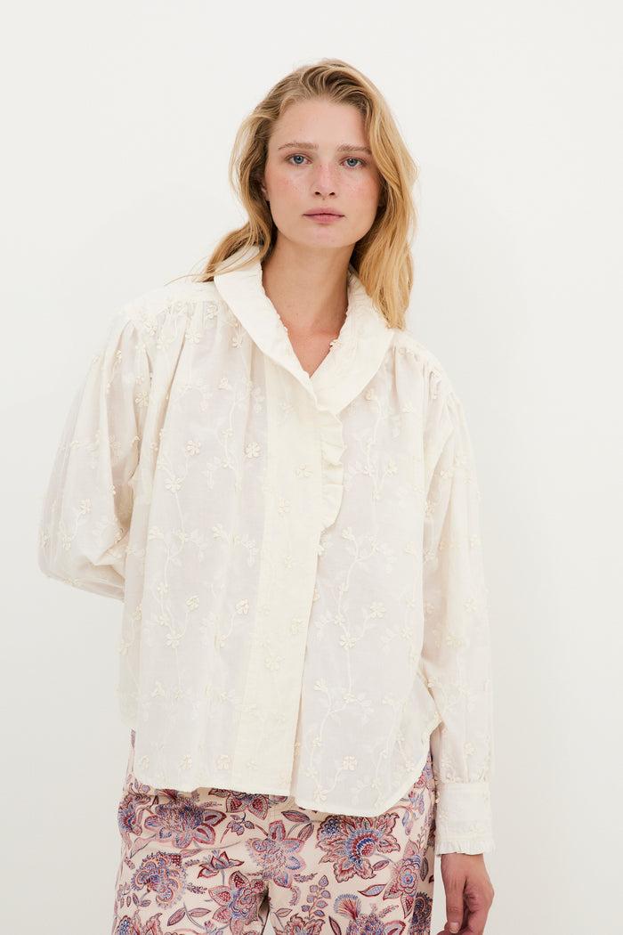 sophie and lucie BLUSA MARIBEL FLOR CRUDO Grandes ahorros