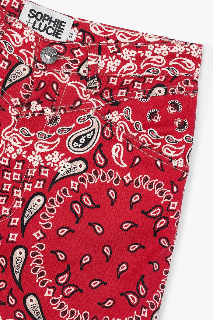 sophie and lucie JEANS CORSE BANDANA ROJO Tienda