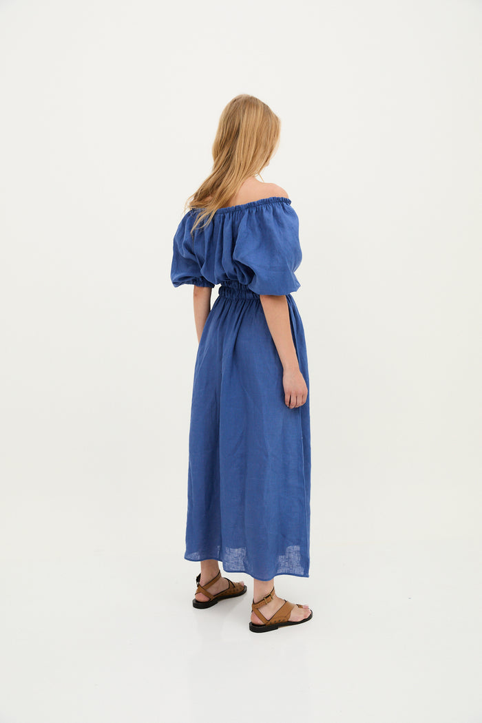 sophie and lucie VESTIDO KAIA HILO AZUL Liquidación