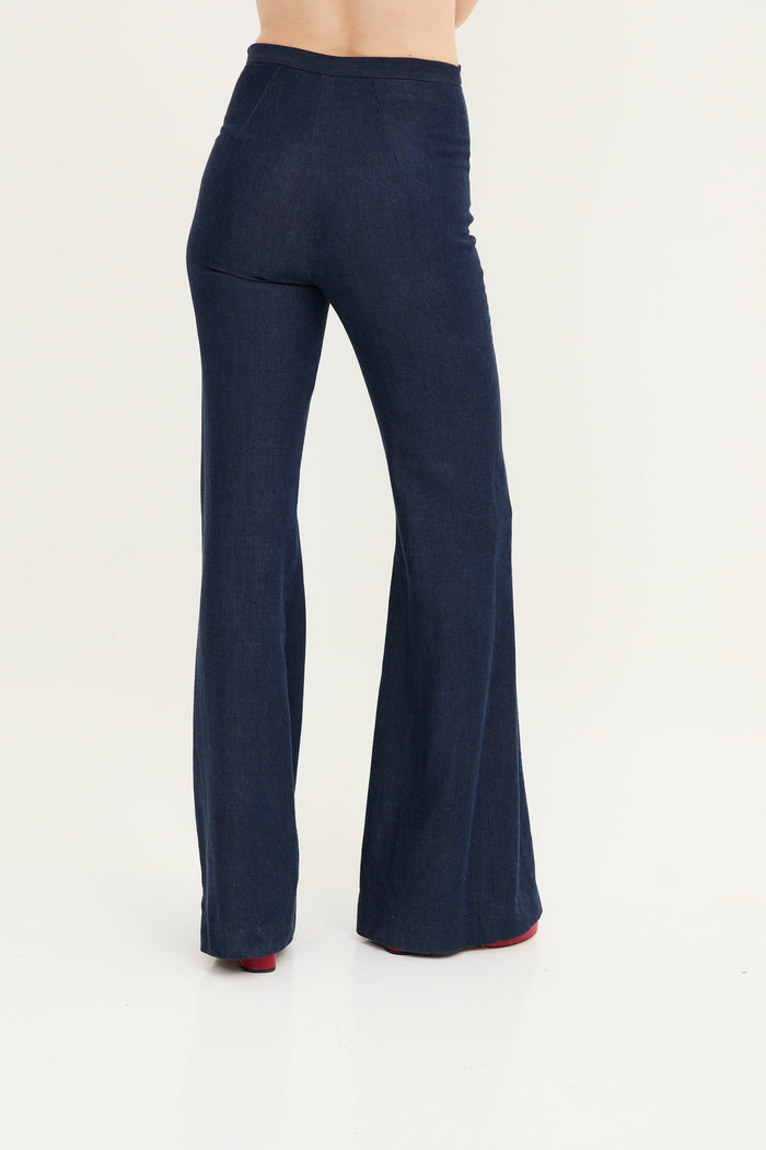 sophie and lucie PANTALÓN ICON TENCEL AZUL Precio de fábrica