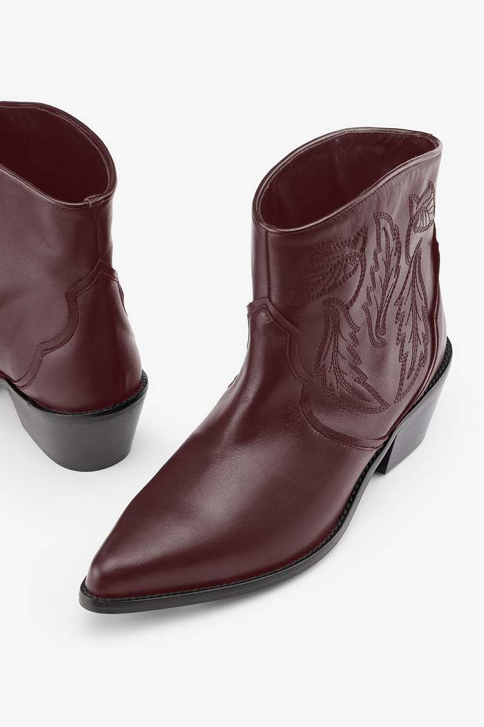 sophie and lucie BOTÍN TEXAS BURDEOS Oferta exclusiva