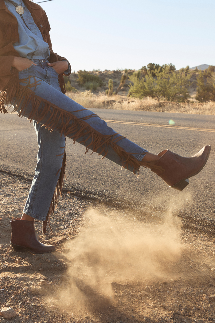 sophie and lucie BOTÍN TEXAS BURDEOS Oferta exclusiva