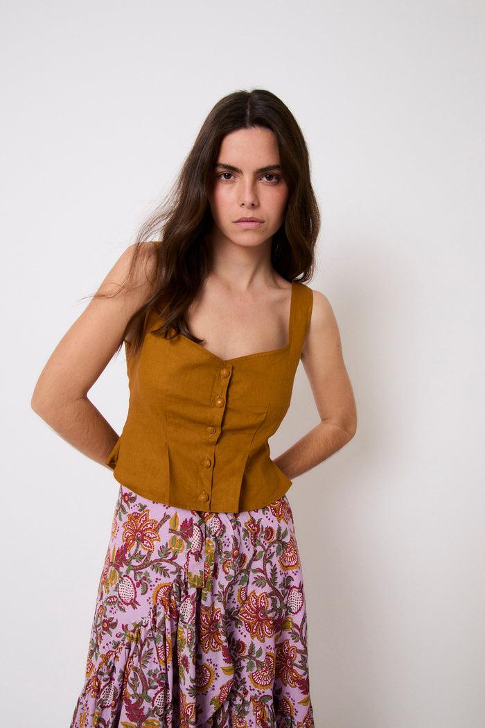 sophie and lucie TOP BORA HILO CANELA Grandes ahorros