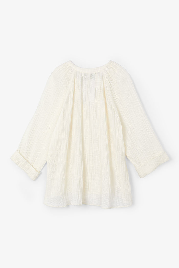 sophie and lucie BLUSA MOLLI ARRUGUILLA CRUDO 2025