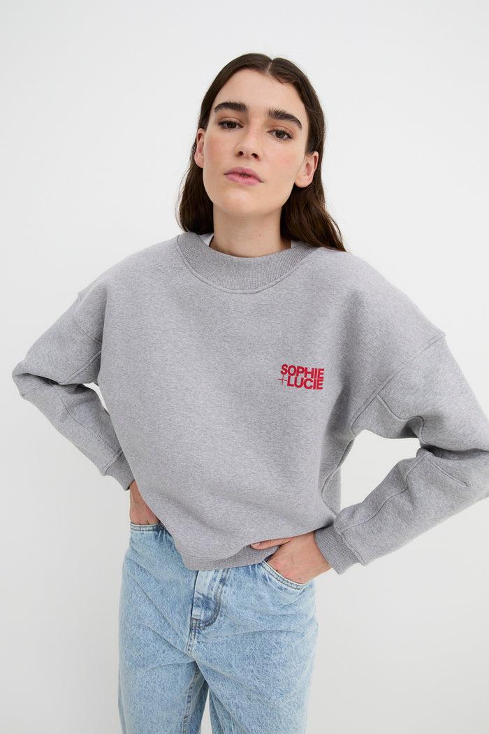 sophie and lucie SUDADERA BUDY GRIS Venta caliente