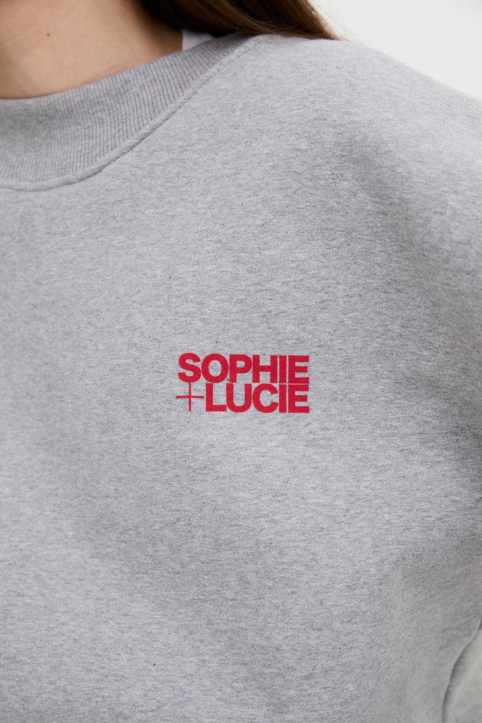 sophie and lucie SUDADERA BUDY GRIS Venta caliente
