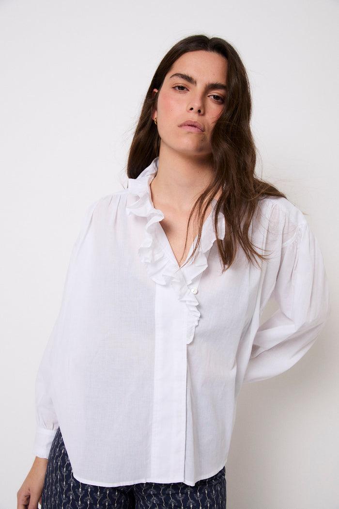 sophie and lucie BLUSA MARIBEL VOILE BLANCO Rebajas baratas