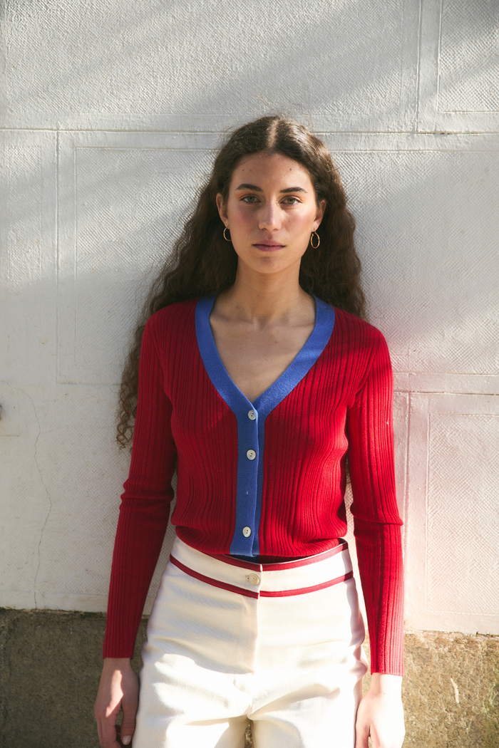 sophie and lucie CHAQUETA SOFIA PUNTO ROJO Precios de Black Friday