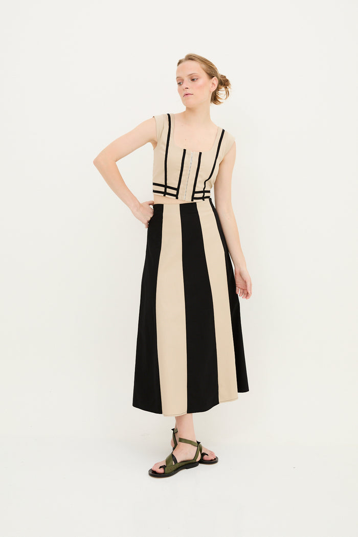 sophie and lucie TOTAL LOOK CINTAS ALGODÓN BEIGE Oferta exclusiva