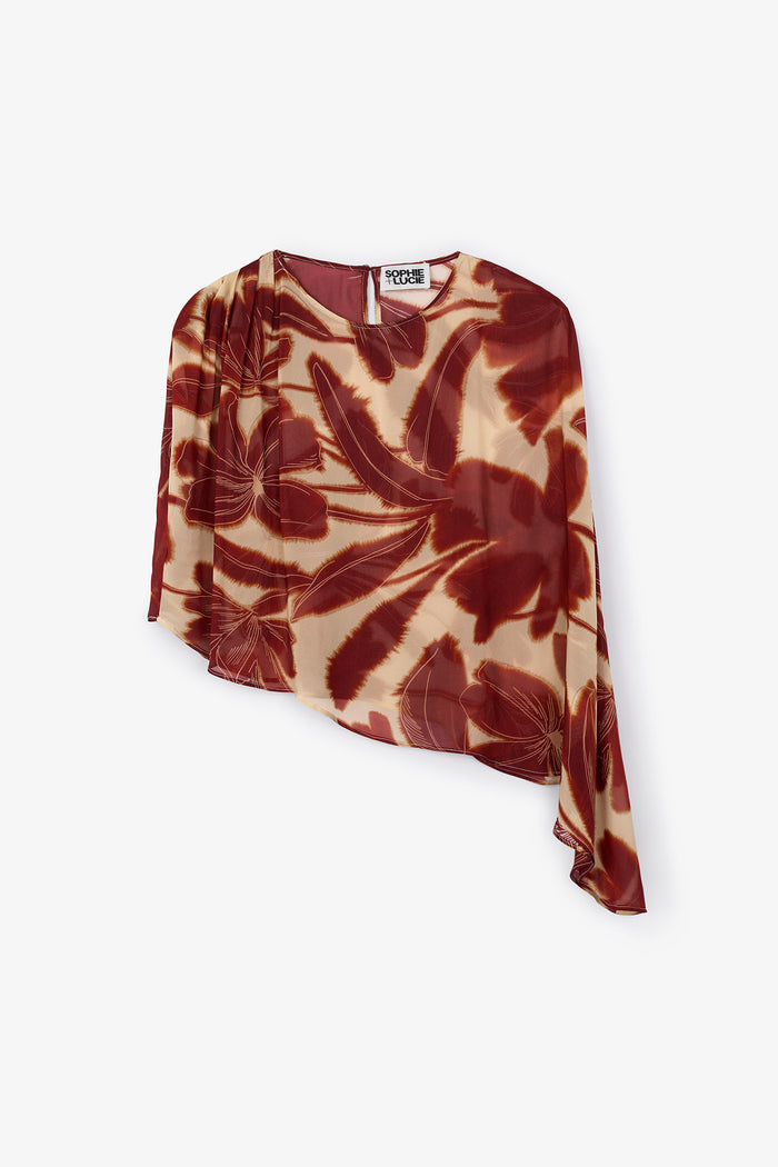 sophie and lucie CAPA IRREGULAR NENUFAR CARMESI Outlet online