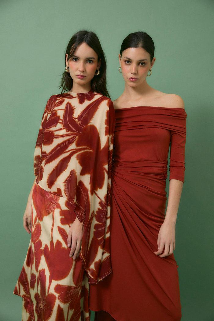 sophie and lucie CAPA IRREGULAR NENUFAR CARMESI Outlet online