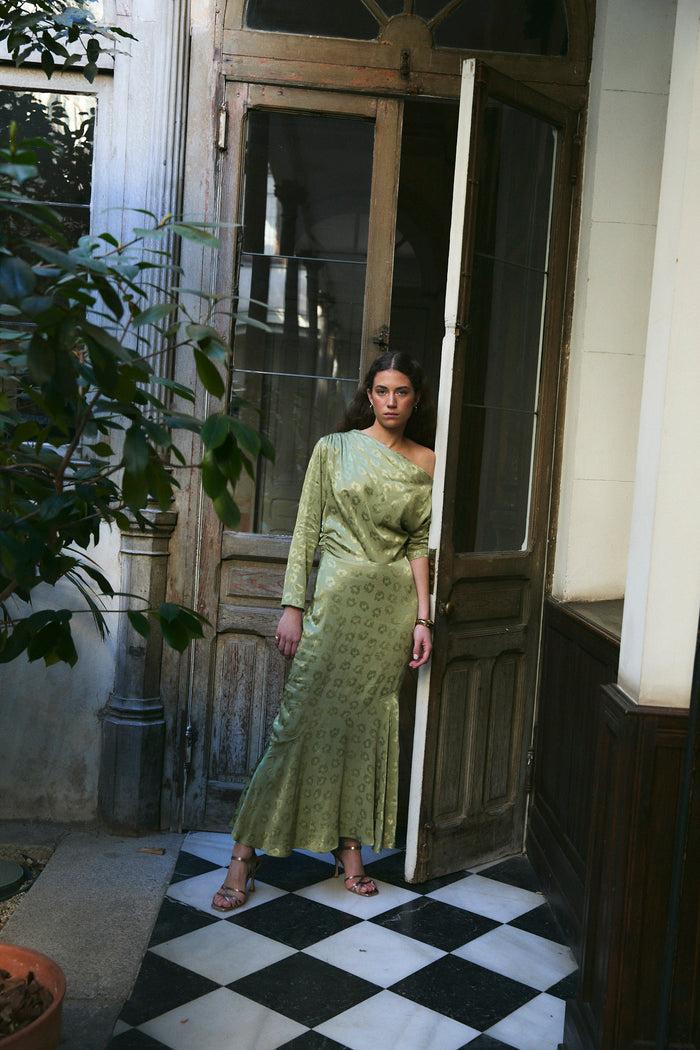sophie and lucie VESTIDO CASILDA JCQ BEZTAS OLIVA Gran oferta