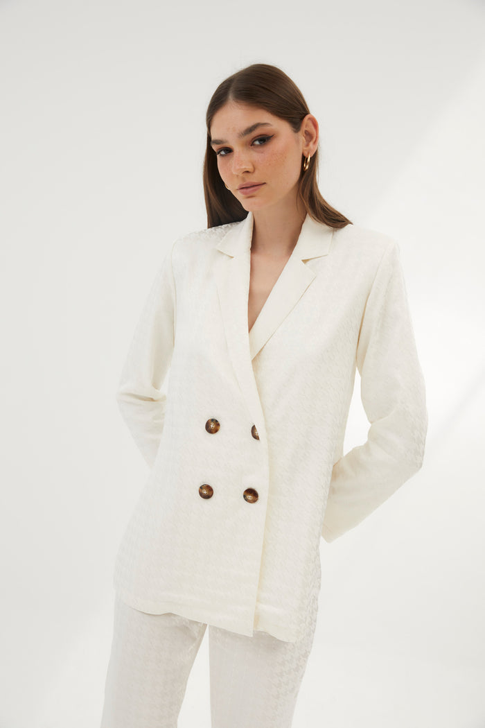 sophie and lucie CHAQUETA ICON PATA DE GALLO CRUDO Envío internacional gratuito