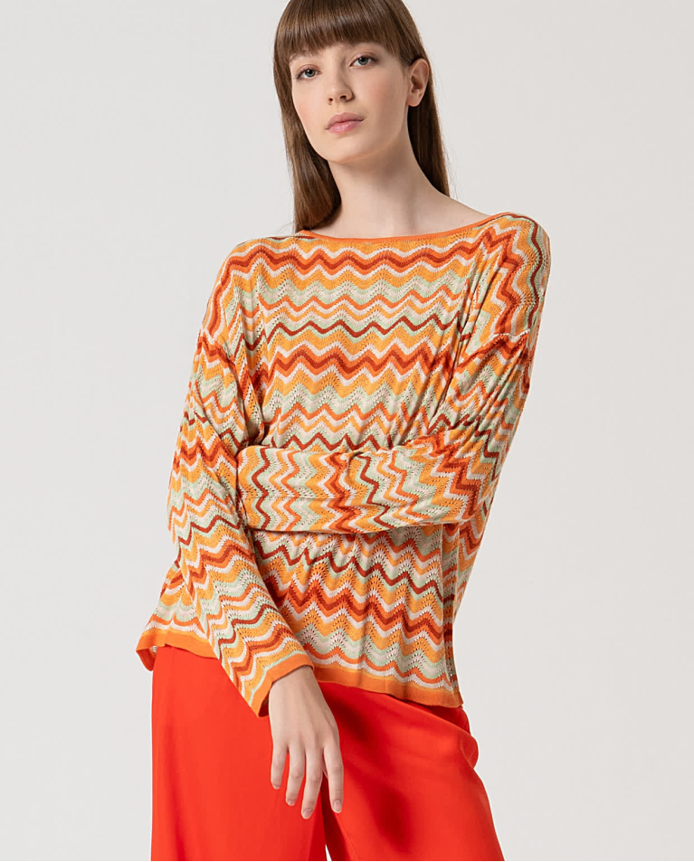 surkana Jersey tricot manga larga Naranja Descuentos del mes