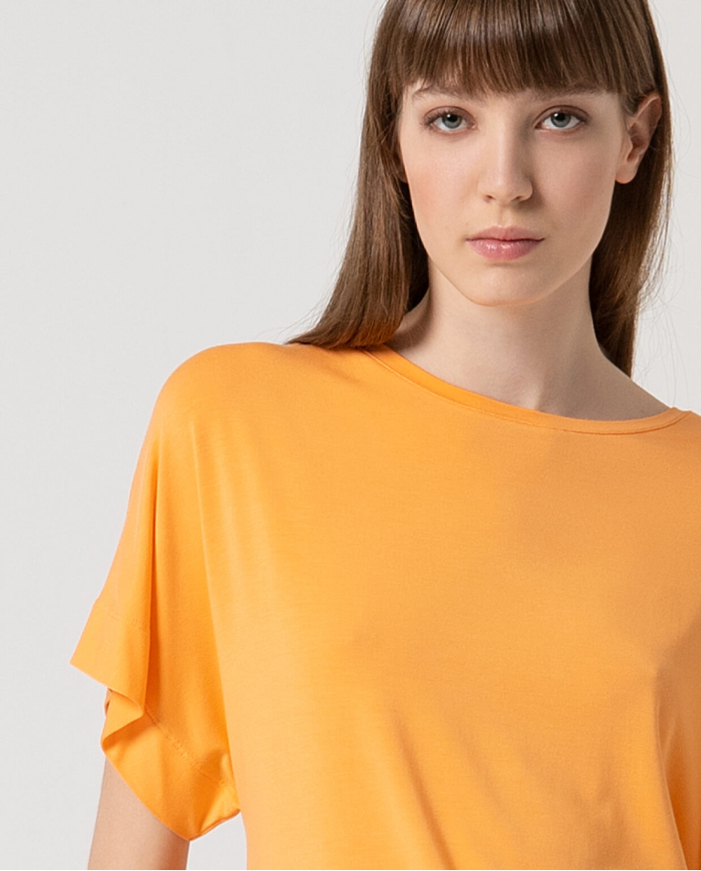 surkana Camiseta elástica bamboo lisa Mandarina Devoluciones gratuitas