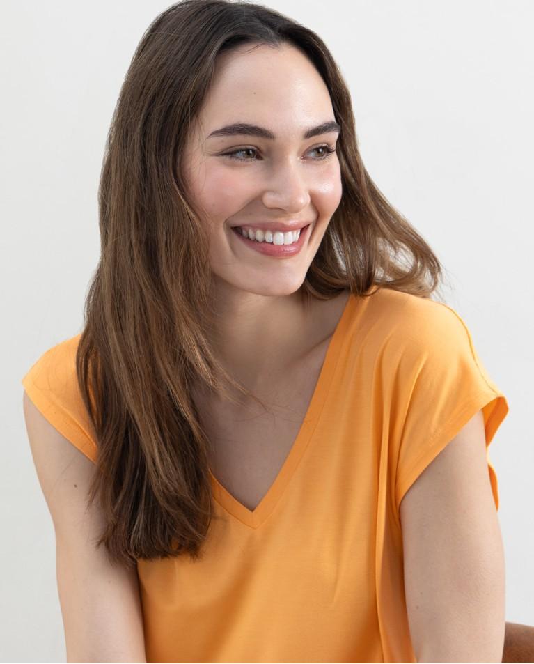 surkana Camiseta sin mangas bamboo lisa Mandarina 2025