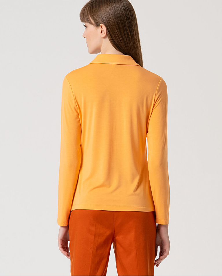 surkana Camisa básica bamboo lisa Mandarina Outlet