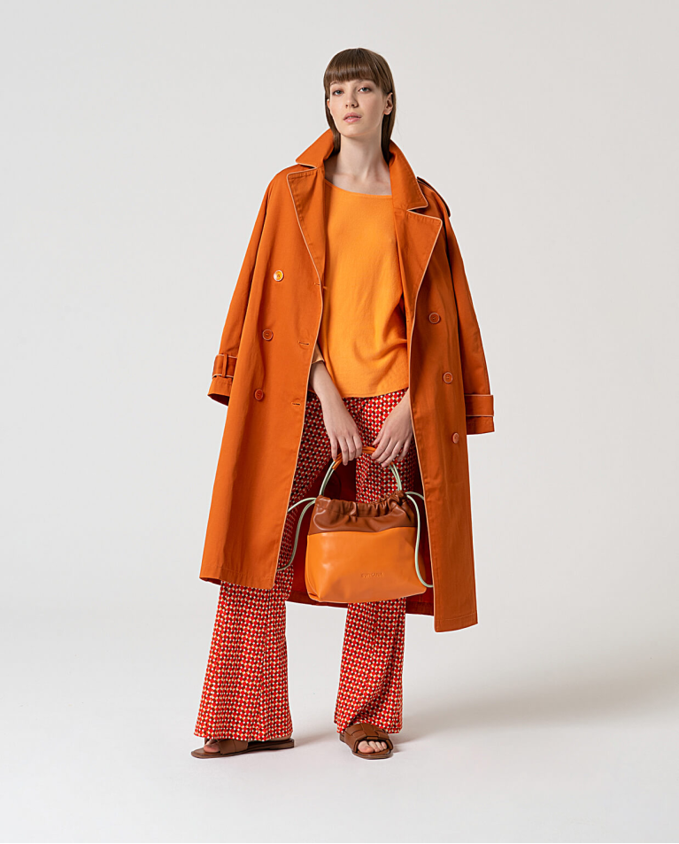 surkana Jersey de punto manga murciélago Naranja Gran oferta