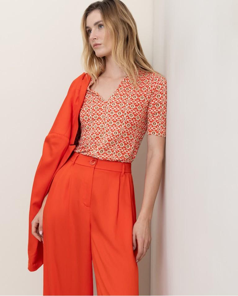 surkana Pantalón sastre liso Naranja Rebajas top