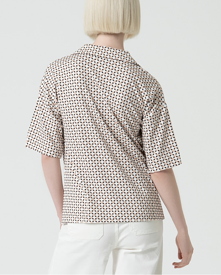surkana Camiseta elástica cuello polo Blanco Roto Grandes descuentos