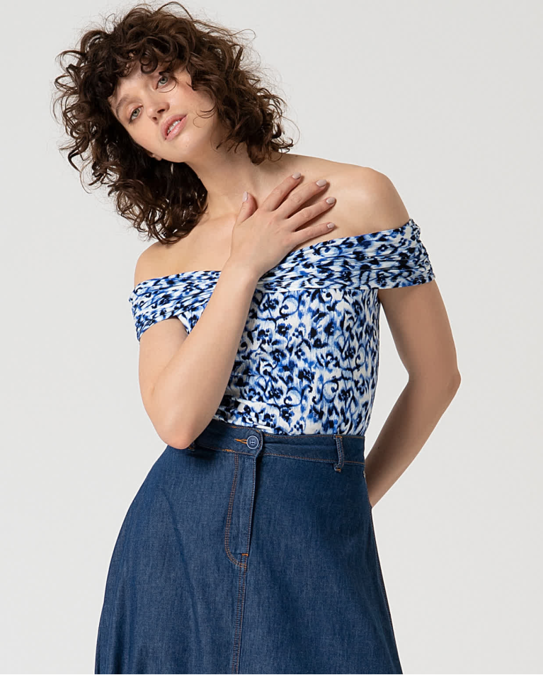 surkana Falda larga denim Azul Últimos 2 días